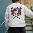 Vintage Baseball Dad For Game Day Father's Day Toddler Kids Men's Sweatshirt Back Print Vintage Baseball Dad For Game Day Father's Day Toddler Kids Men's Sweatshirt Back Print