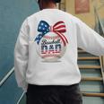 Vintage Baseball Dad Patriotic USA Flag 4th Of July Fathers Premium Men's Sweatshirt Back Print Vintage Baseball Dad Patriotic USA Flag 4th Of July Fathers Premium Men's Sweatshirt Back Print