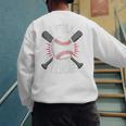 I Yell Because I Care Baseball Coach Baseball Dad Fan Premium Men's Sweatshirt Back Print I Yell Because I Care Baseball Coach Baseball Dad Fan Premium Men's Sweatshirt Back Print