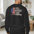 4th Of July Baseball Fan I Yell Because I Care Baseball Dads Men's Sweatshirt Back Print