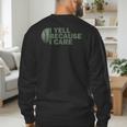 Baseball Art For Men Humor Baseball Dad Men's Sweatshirt Back Print