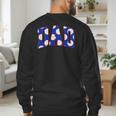 Baseball Dad Bold Varsity Style Letters Sport Themed Men's Sweatshirt Back Print Baseball Dad Bold Varsity Style Letters Sport Themed Men's Sweatshirt Back Print
