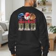 Baseball Dad Camo Father's Day Baseball Stuff Men Men's Sweatshirt Back Print