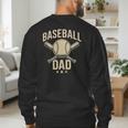 Baseball Dad Crossed Bats Cool Sports Fan Vintage Men's Sweatshirt Back Print Baseball Dad Crossed Bats Cool Sports Fan Vintage Men's Sweatshirt Back Print