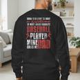Baseball Dad Cute Love Sports Pitcher Catcher Baseball Men's Sweatshirt Back Print
