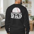Baseball Dad Father Sport Fan Men's Sweatshirt Back Print
