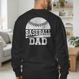 Baseball Dad Father's Day Men Men's Sweatshirt Back Print Baseball Dad Father's Day Men Men's Sweatshirt Back Print