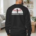 Baseball Dad Father's Day Men Sports Lover Men's Sweatshirt Back Print