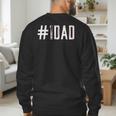 Baseball Dad Father's Day Baseball Player Fan Daddy Papa Men's Sweatshirt Back Print Baseball Dad Father's Day Baseball Player Fan Daddy Papa Men's Sweatshirt Back Print