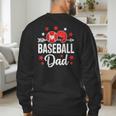 Baseball Dad Baseball Father's Day Baseball Player Men Men's Sweatshirt Back Print