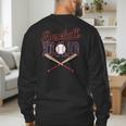 Baseball Dad Father's Day Vintage Retro Sarcastic Dad Men's Sweatshirt Back Print Baseball Dad Father's Day Vintage Retro Sarcastic Dad Men's Sweatshirt Back Print