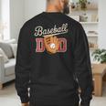Baseball Dad Fireball Sports Father Fathers Day Daddy Men's Sweatshirt Back Print Baseball Dad Fireball Sports Father Fathers Day Daddy Men's Sweatshirt Back Print