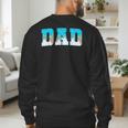 Baseball Dad Ice Cream Drip Happy Fathers Day Men's Sweatshirt Back Print Baseball Dad Ice Cream Drip Happy Fathers Day Men's Sweatshirt Back Print