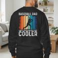 Baseball Dad Baseball Lover Father's Day Men's Sweatshirt Back Print