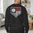 Baseball Dad Men USA American Flag Fathers Day 4th Of July Men's Sweatshirt Back Print Baseball Dad Men USA American Flag Fathers Day 4th Of July Men's Sweatshirt Back Print