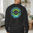 Baseball Dad With Modern Baseball Circles Men's Sweatshirt Back Print
