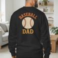Baseball Dad Retro Vintage Father's Day Men's Sweatshirt Back Print Baseball Dad Retro Vintage Father's Day Men's Sweatshirt Back Print