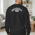 Baseball Dad School Sports Baseball Fan Father's Day Men's Sweatshirt Back Print Baseball Dad School Sports Baseball Fan Father's Day Men's Sweatshirt Back Print