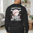 Baseball Dad Softball Game Son Out There Fathersday Baseball Men's Sweatshirt Back Print Baseball Dad Softball Game Son Out There Fathersday Baseball Men's Sweatshirt Back Print