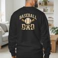 Baseball Dad Sports With Bats And Ball Graphic Men's Sweatshirt Back Print
