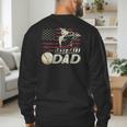 Baseball Dad US Flag For Dad Men Patriotic Fathers Day Men's Sweatshirt Back Print Baseball Dad US Flag For Dad Men Patriotic Fathers Day Men's Sweatshirt Back Print