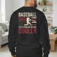 Baseball Dad Vintage Baseball Father’s Day Men's Sweatshirt Back Print