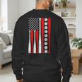 Baseball USA Flag Baseball Lover Baseball Dad Men's Sweatshirt Back Print Baseball USA Flag Baseball Lover Baseball Dad Men's Sweatshirt Back Print