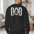 Best Baseball Dad Ever Vintage Clothing Baseball Father Day Men's Sweatshirt Back Print
