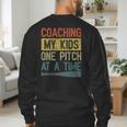 Coaching My Kids One Pitch At A Time Vintage Baseball Dad Men's Sweatshirt Back Print Coaching My Kids One Pitch At A Time Vintage Baseball Dad Men's Sweatshirt Back Print