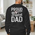 Dad Baseball For Men Proud Baseball Dad & Son Men's Sweatshirt Back Print