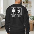 Your Dad My Dad Is Cooler Baseball Dad Men's Sweatshirt Back Print