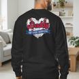 Daddy Of The Rookie Baseball Dad Retro Love Heart Birthday Men's Sweatshirt Back Print Daddy Of The Rookie Baseball Dad Retro Love Heart Birthday Men's Sweatshirt Back Print