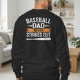 Father Fathers Day Baseball Lovers Baseball Dad Homerun Men's Sweatshirt Back Print Father Fathers Day Baseball Lovers Baseball Dad Homerun Men's Sweatshirt Back Print