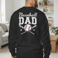 Fathers Cute Vintage Baseball Dad Sport Lovers Batter Player Men's Sweatshirt Back Print