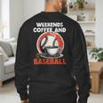 Fathers Day Baseball Dad Parent Men's Sweatshirt Back Print