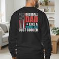 Patriotic Baseball Dad Father's Day American Flag Men's Sweatshirt Back Print Patriotic Baseball Dad Father's Day American Flag Men's Sweatshirt Back Print
