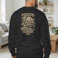 Proud Dad Of A Baseball 2025 Senior Vintage Baseball Dad Men's Sweatshirt Back Print Proud Dad Of A Baseball 2025 Senior Vintage Baseball Dad Men's Sweatshirt Back Print