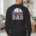 Retro Baseball Dad Game Day Sport Dad Father's Day Men's Sweatshirt Back Print