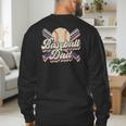 Retro Baseball Dad Sports Lovers Happy Father's Day Men's Sweatshirt Back Print
