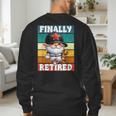 Retro Baseball Retirement Gnome Baseball Dad Finally Retired Men's Sweatshirt Back Print Retro Baseball Retirement Gnome Baseball Dad Finally Retired Men's Sweatshirt Back Print