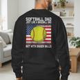Softball Dad Like a Baseball Dad Father's Day USA Flag Men's Sweatshirt Back Print Softball Dad Like a Baseball Dad Father's Day USA Flag Men's Sweatshirt Back Print