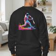 Tie Dye Baseball Dad Fathers Day Men's Sweatshirt Back Print Tie Dye Baseball Dad Fathers Day Men's Sweatshirt Back Print