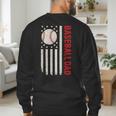 Vintage Baseball DAD American Flag Fathers Day 4th Of July Men's Sweatshirt Back Print Vintage Baseball DAD American Flag Fathers Day 4th Of July Men's Sweatshirt Back Print