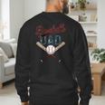 Vintage Baseball Dad Father's Day Birthday Matching Family Men's Sweatshirt Back Print Vintage Baseball Dad Father's Day Birthday Matching Family Men's Sweatshirt Back Print