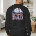 Vintage Baseball Dad Happy Fathers Day For Men Sports Lovers Men's Sweatshirt Back Print Vintage Baseball Dad Happy Fathers Day For Men Sports Lovers Men's Sweatshirt Back Print