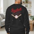 Vintage Baseball Dad Matching Family Father's Day Humor Dad Men's Sweatshirt Back Print