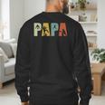 Vintage Baseball Dad Papa Fathers Day Men's Sweatshirt Back Print Vintage Baseball Dad Papa Fathers Day Men's Sweatshirt Back Print
