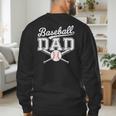 Vintage Baseball Dad Sport Lovers Batter Player Fathers Art Men's Sweatshirt Back Print