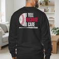 Vintage Baseball Fan I Yell Because I Care Baseball Dads Men's Sweatshirt Back Print Vintage Baseball Fan I Yell Because I Care Baseball Dads Men's Sweatshirt Back Print