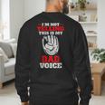 Vintage I'm Not Yelling This Is My Baseball Dad Voice Men's Sweatshirt Back Print